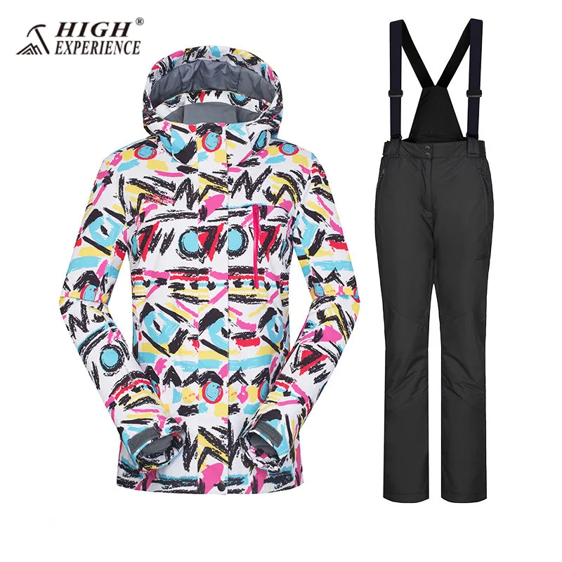 Горнолыжный костюм женский，лыжный костюм женский，зимний костюм женский ...