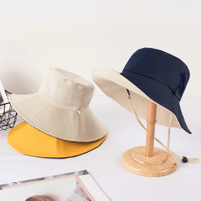 US $120.00 Double fisherman hat  female xia han edition tide joker big along the sun block uv block face shade the sun hat