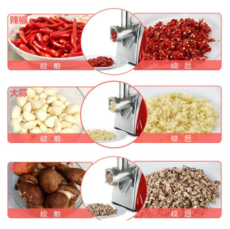 Многофункциональная электрическая мясорубка, Мясорубка с наполнителем, машина для наполнения колбасы, машина для нарезки овощей, резак, 110 В, 220 В