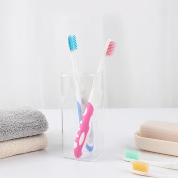 

4Pcs Hygiene Oral Portable Disposable Foldable Travel Camping Toothbrush Hiking Tooth Brush Tooth Cleaning Tools