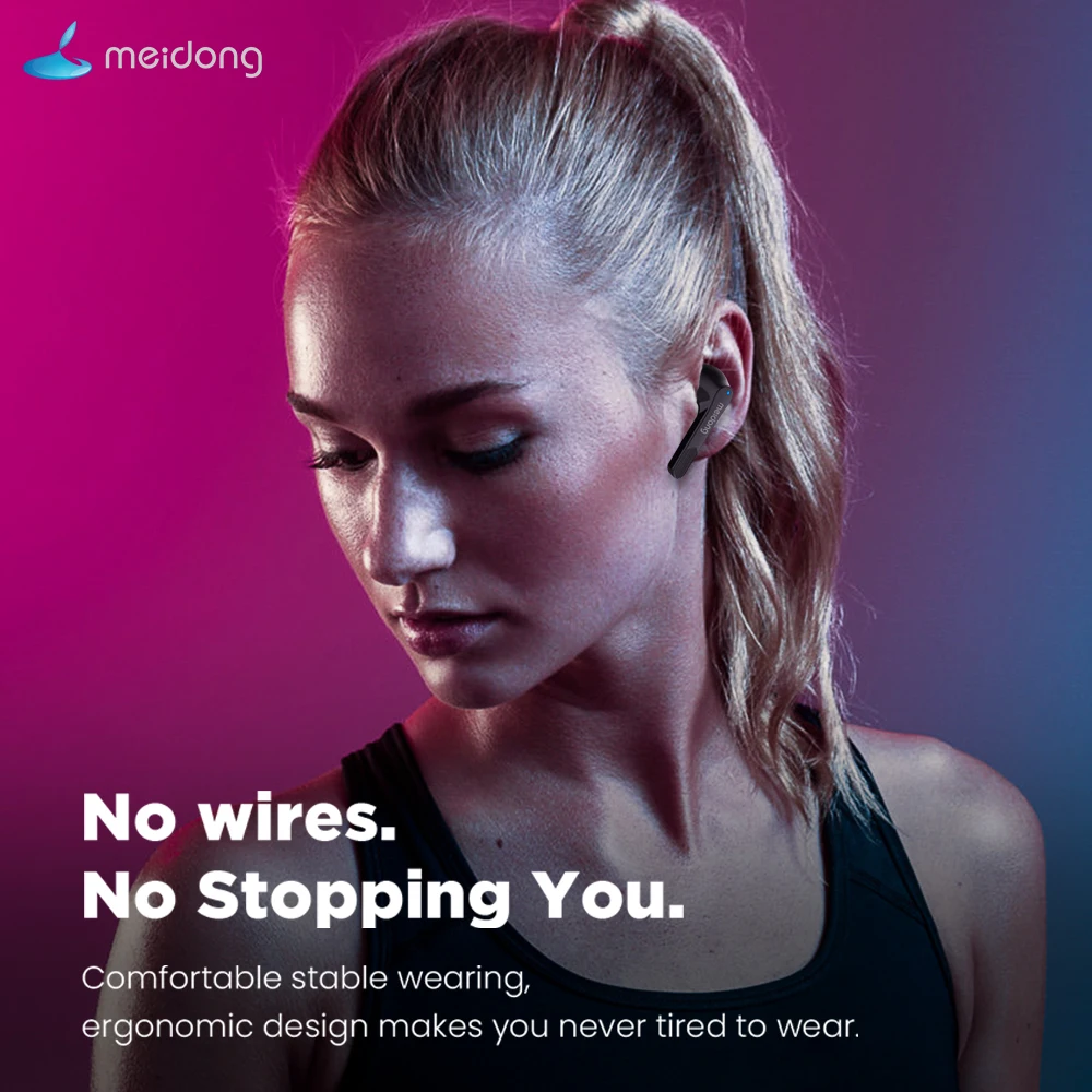 Meidong ky06 bluetooth наушники беспроводные наушники TWS спортивные наушники Handsfree 3D стерео с микрофоном bluetooth 5,0 гарнитура