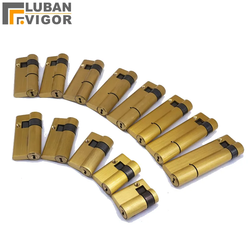 Fingerprint smart Lock cylinder ,Copper material,C-Class Blade lock,with 3keys,High security One-sided Half lock cylinder afbeelding