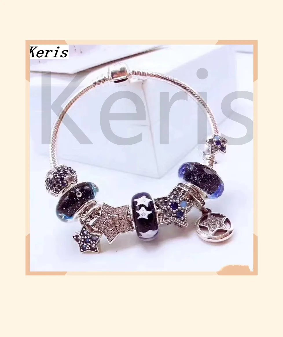

Keris Store High Quality 1:1 100% Silver New Star Glass String Bracelet With String Bracelet Free Delivery