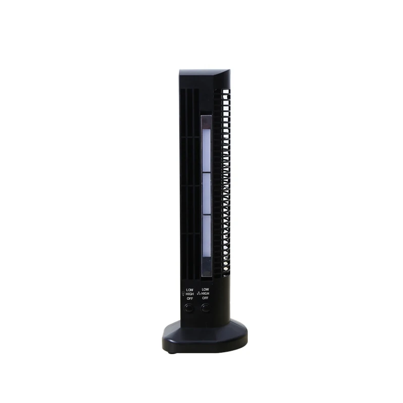 USB fan Led Light Vertical Air Conditioning Tower-shaped leafless fan 2 in 1 Creative Mini Folding Table Lamp