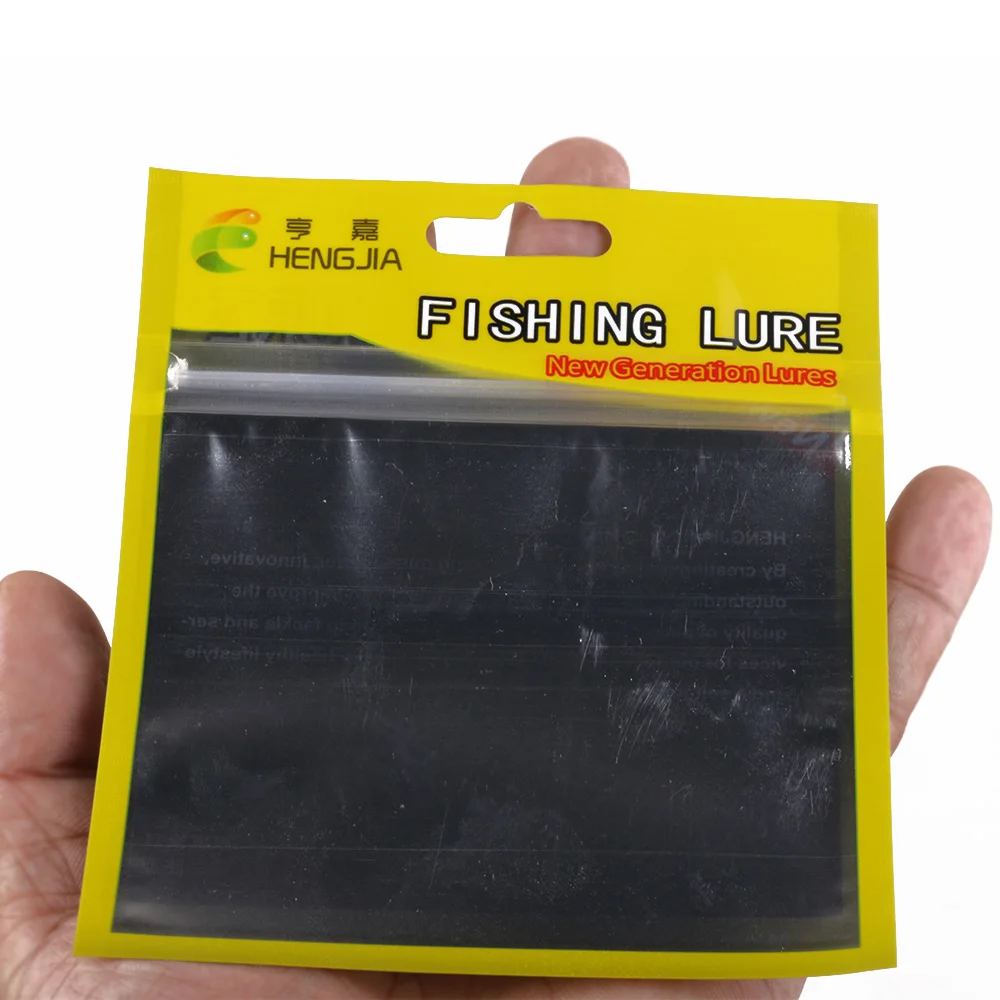 100PCS/Lot Plastic Soft Fishing Lure Bait Bags Storage Zipper