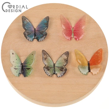 

Cordial Design 50Pcs 34*37MM Jewelry Accessories/Hand Made/Pendant/Butterfly Shape/DIY Making/Resin Charms/Earring Findings