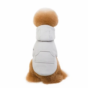 

Casual Dogs Clothes with Caps Poket Dog Solid Warm Coats Winter Autumn Puppy Cloth Pet Dog Puppy Supplies