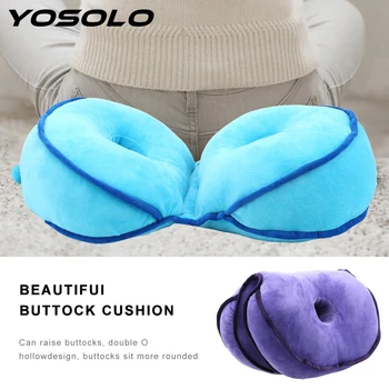 

YOSOLO Hip Lift Seat Cushions Dual Comfort Cushion Soft Memory Foam Auto Seat Cushion Car Seat Cover Car Interior Accessory