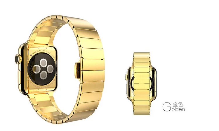 Розовый Foloy ремешок для Apple Watch серии 4/5/3/2/1 спортивный браслет 42 мм 38 мм 44 мм ремешок для iwatch 4 группа Металлическая петля - Цвет ремешка: Розовый