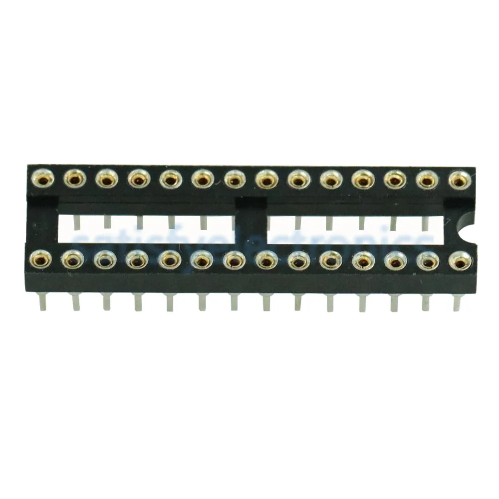 10PCS 28 Pin DIP SIP Round IC Sockets Adaptor Solder Type Narrow | Электроника