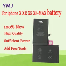 YMJ аккумулятор для iPhone X XR XS XS-MAX Сменный аккумулятор для iPhone большой емкости с бесплатными инструментами в подарок