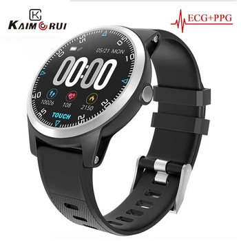 

2019 ECG PPG Smart Watch Bracelet Message Push Heart Rate Monitor Blood Pressure buletooth call smartwatch Health smartband