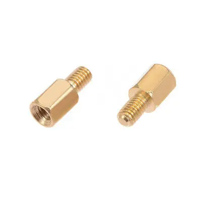 

100pcs M3 6+5mm Female Male Thread Brass Hex Standoff Spacer Screws PCB Pillar