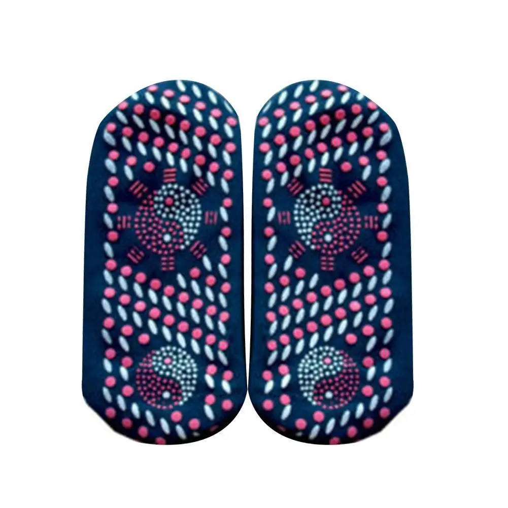 Самонагревающиеся Носки для здоровья, турмалин, дышащий массажер, Новые магнитные носки, терапия, удобные зимние теплые носки для ухода за ногами - Цвет: Dark Blue