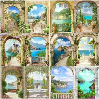 

HUACAN DIY Pictures By Number Landscape Hand Painted Painting Kits Painting By Numbers Seascape Drawing On Canvas Home Decor