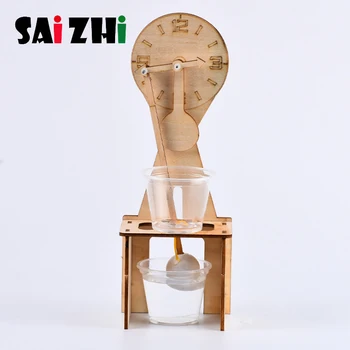 

Saizhi Diy Kids Water Drop Clock Model Building Kits Toys For Children Educational Science Learning Technology Boys Girls Games