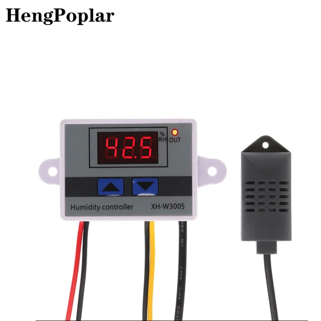 Digital Humidity Controller XH-W3005 12V 24V 220V Humidistat Hygrometer  Humidity Control Switch Regulator + Humidity Sensor - AliExpress