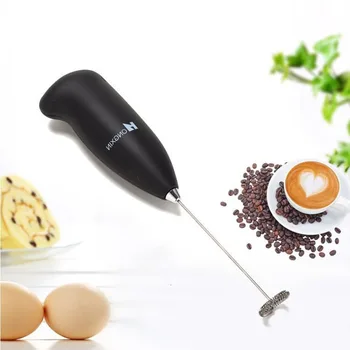 

Mini Electric Egg Beater Fancy Coffee Blender Creative Stainless Steel Household Milk Bubbler Milk Bubbling Device