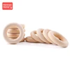 Mamihome 10/5/3pc Maple Wooden Ring Wood Teething Children Goods DIY For Nursing Necklace Rattles Wooden Blank Rodent Bpa Free 3