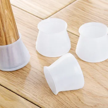 

Household 4-piece set Universal Silicone Table and Chair Anti-slip rubber sleeve Leg cap Mute pad Thicken Household Accessories