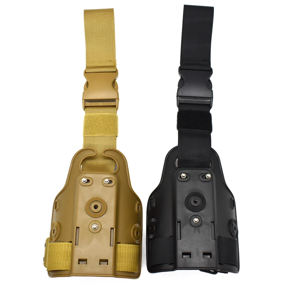 Tactical Drop Leg Platform for Glock 17 19 Colt 1911 P226 USP Pistol Thigh Holster Paddle Adapter Hunting Gun Accessories