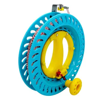 

ABS Plastic Kite String Reel 22cm Lockable Kite Line Winder with 500ft 120lb Dacron Kite Line String for Large Delta Kite Flying