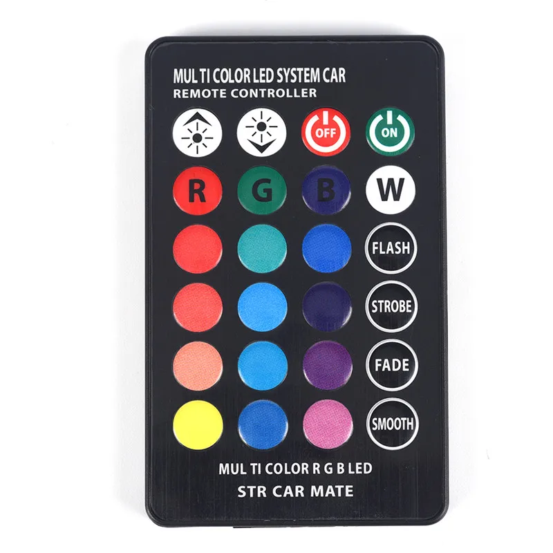 2 шт. T10 5050 SMD RGB 6 светодиодный Авто Клин боковой светильник с пультом