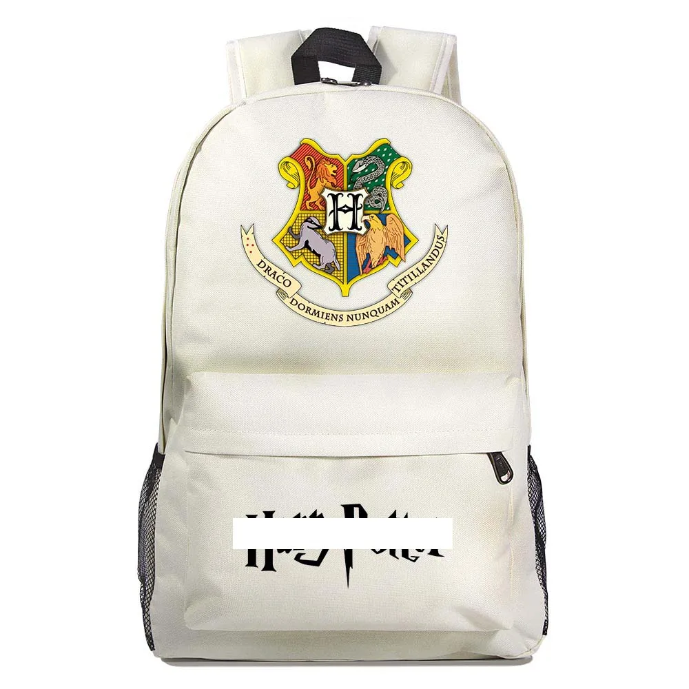 Новая Галактическая Магическая школьная эмблема Хогвартс, школьная сумка для мальчиков и девочек, женский рюкзак, подростковые школьные сумки, мужские Студенческие рюкзаки - Цвет: TL001-03