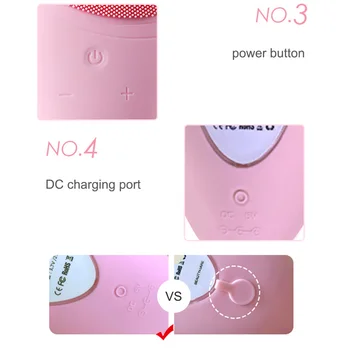

Waterproof Silicone Facial Cleansing Brush USB Rechargeable Sonic Pore Cleaner Massager Makeup Remove Face Washing Machine