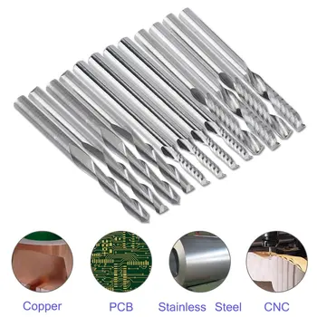 

Slotting Milling Cutters Milling Tool Kit 16Pcs/Set 3.175*17mm Single-Edged Cutting Engraving Slotting