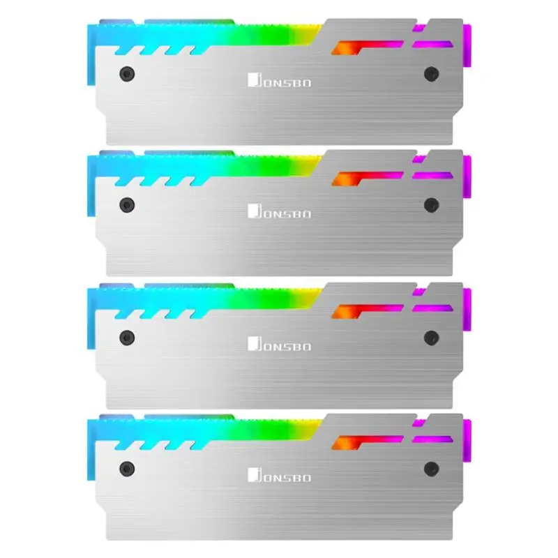 

Jonsbo NC-3 4x Memory Heatsink Cooler Gorgeous Desktop Shell 3Pin 5V RGB Radiator Cooler Heat Sink Cooling Vest