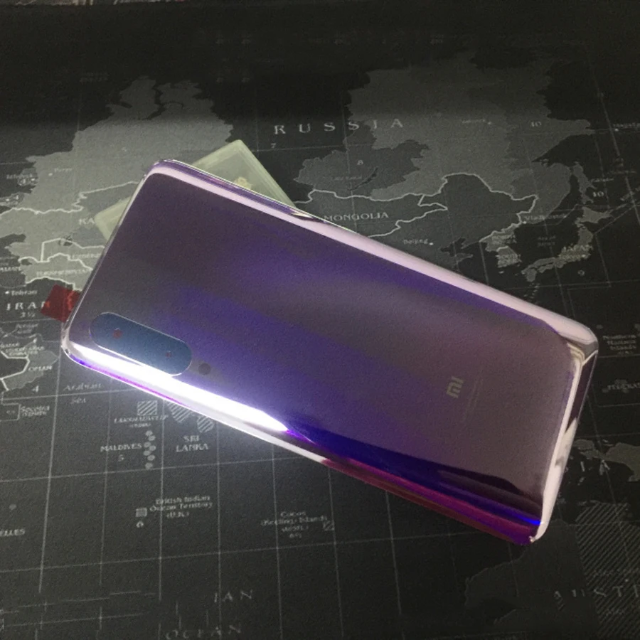 purple Для Xiaomi mi 9 mi 9 mi d рамка лицевой панели mi ddle Plate поддерживающая рамка для ЖК-дисплея корпус+ Крышка батарейного отсека+ sim лоток карта - Цвет: purple