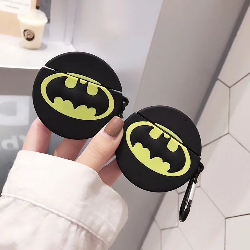 

Silicone Batman Earphone Cover for Airpods Case Wireless Bluetooth Headphone Accessories Anti Knock Case for Airpods