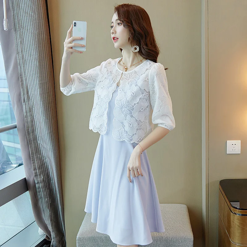 

Lace floral short summer jacket women 2019 new arrival half sleeve thin jackets fashion all match chaqueta mujer veste femme