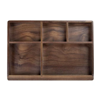 

Tray Storage Box For Home Practical Solid Display Vintage Desk Organizer Water Resistant Multifunction Case Wooden Durable