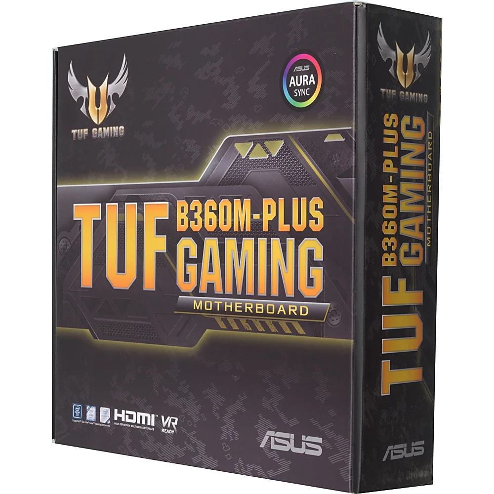 Материнская плата Asus TUF B360M-PLUS GAMING Soc-1151v2 Intel B360 4xDDR4 mATX AC`97 8ch(7.1) GbLAN