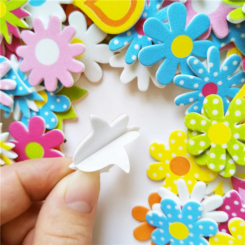 5 PCS 3D FELT STICKERS - FLOWERS – Craft For Kids