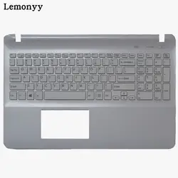 США клавиатура для ноутбука sony SVF15 SVF152 SVF153 SVF1541 SVF15E с Touchpad Palmrest Обложка Белый