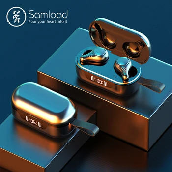 

Samload Touch Wireless Headphones Deep Bass IPX7 Waterproof Earphones Binaural HD Calling mini Charging Case For Xiaomi Samsung