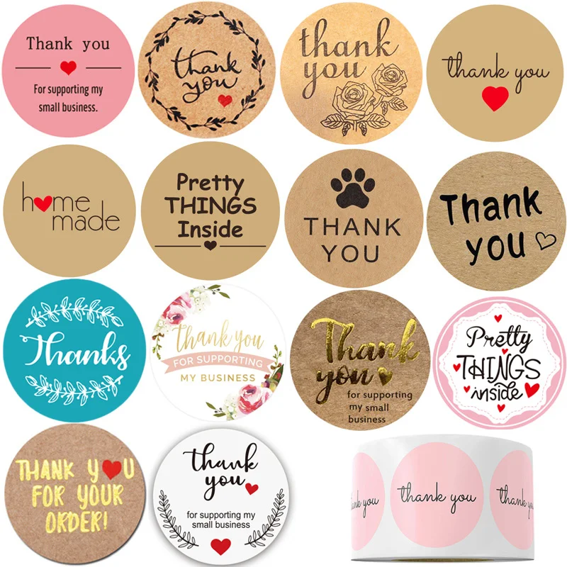 Watercolor Paper Goods Packaging|Happy Mail|Business Stickers Thank You Stickers Personalized Sticker|Labels| Round Stickers