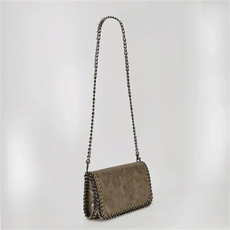 Luxury glimmer shoulder bag simple wild dinner clutch with antioxidant chain crossbody | Багаж и сумки