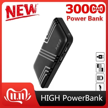 10000 2600mahのミニ電源銀行ポータブル外部バッテリー電話充電器poverbank急速充電器スマート電話powerbank