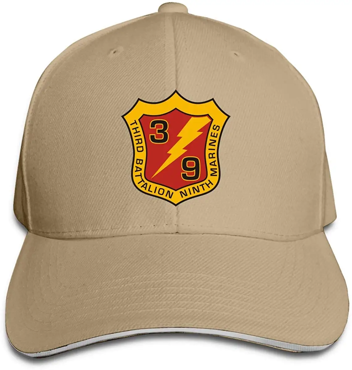 3-й батальон 9th Marines Регулируемая Кепка бейсболка сэндвич Кепка