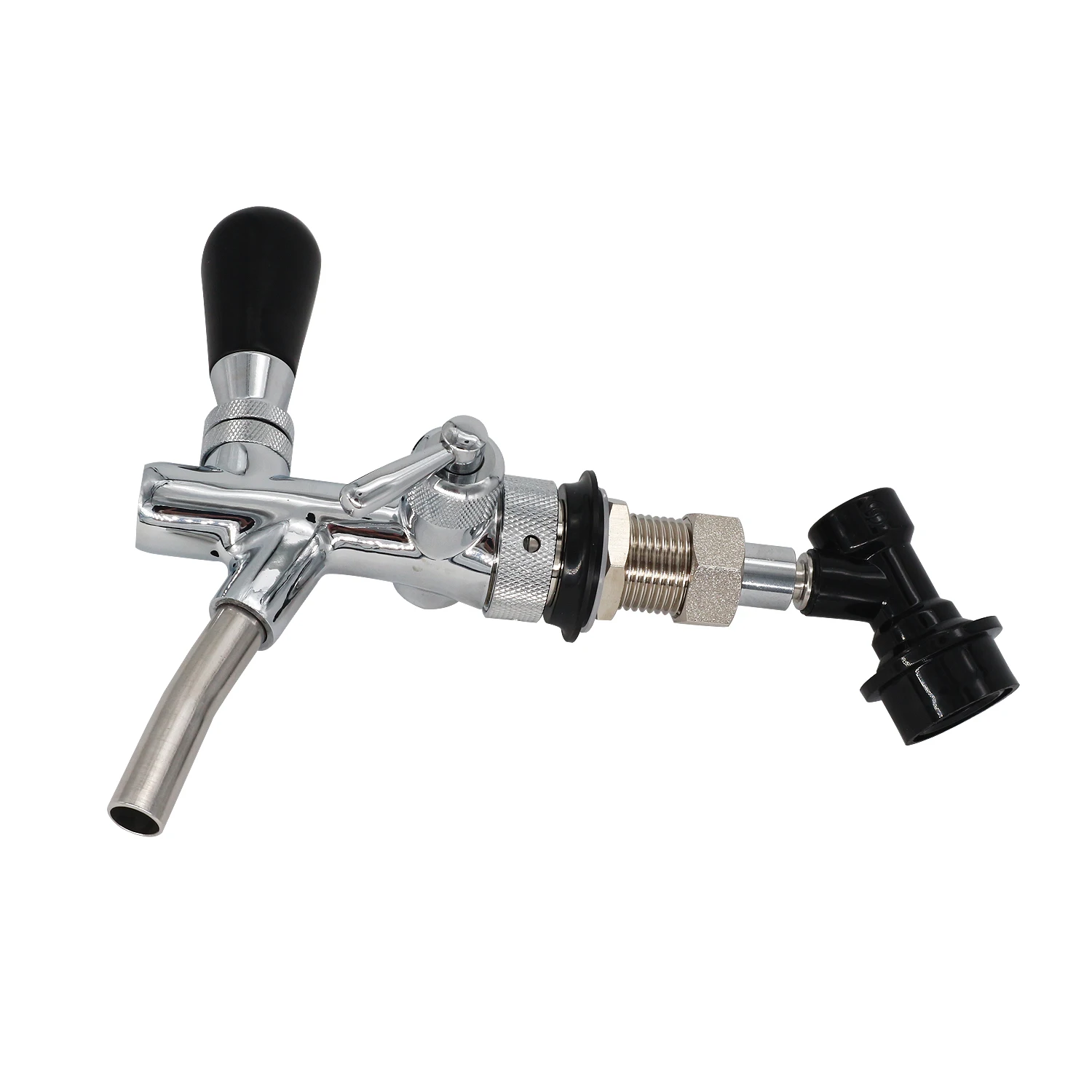 Beer Tap Faucet With Ball Lock ,adjustable Facuet With Chrome Plating For Cornelius Keg,homebrew
