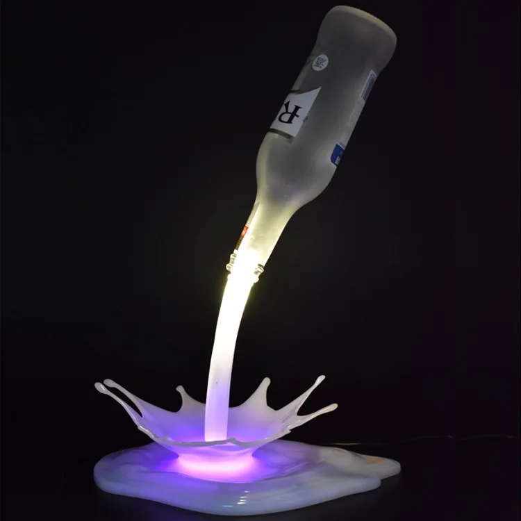 Портативный сенсорный выключатель 3D бар Pour лампа в виде бутылки вина USB силовая бутылка лампа бар Свадебная вечеринка дома новинка освещение светодиодный ночник