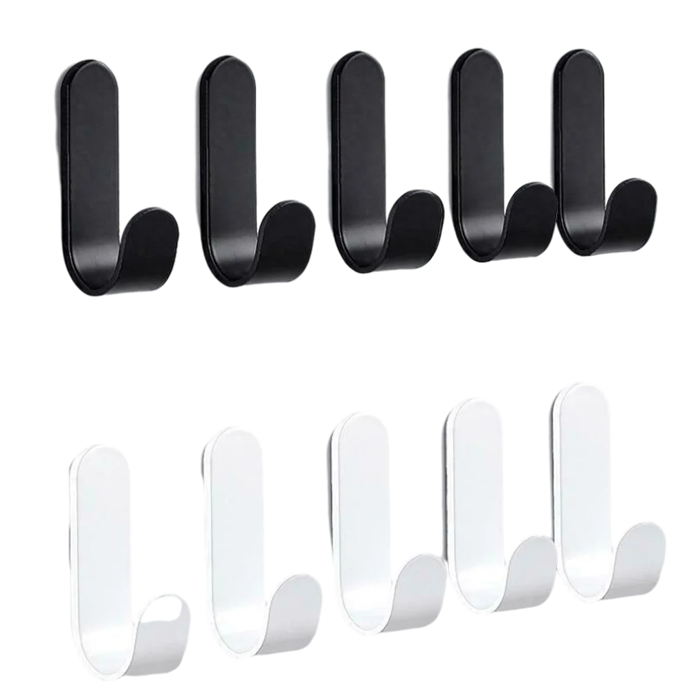 10Pcs/Set Wall Mounted Towel Hook For Bathroom Coat Hook Rustproof Hook