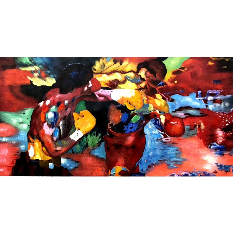 KOWELL 100% Handpainted Modern Abstract Boxing Oil Painting On Canvas Art Gift Home Decor Living Room Wall Art Frameless Picture KOWELL 100% Handpainted Modern Abstract Boxing Oil Painting On Canvas Art Gift Home Decor Living Room Wall Art Frameless Picture