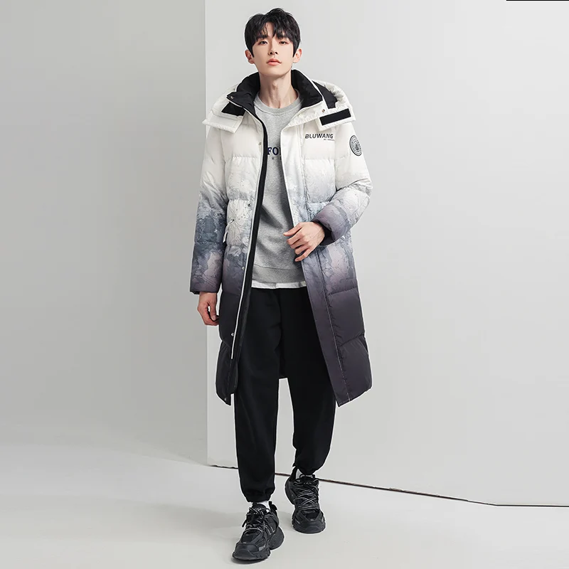 gradient puffy jacket