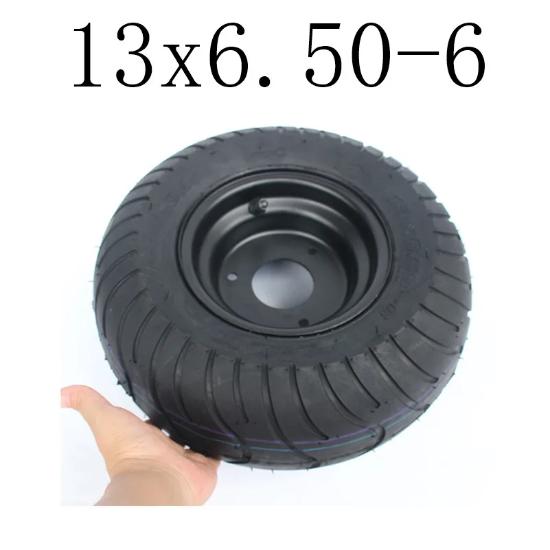 Горячая хорошего качества картинг детская коляска ATV UTV 13X6. 50-6 дюймов колеса 13*6,50-6 шины бескамерные шины с ступицей