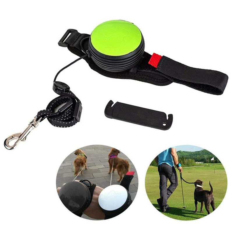 retractable dog leash with wrist strap